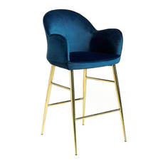 Полубарный стул angel cerda (angel cerda) синий 57x96x58 см.