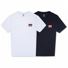Мужская футболка 2pk Crewneck Graphic 2 Pack Sw White/ M Levis