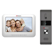 Видеодомофон HIWATCH DS-D100KF, белый Hikvision