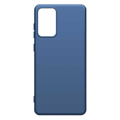 Чехол (клип-кейс) BORASCO Microfiber Case, для Samsung Galaxy A72, синий [39826]