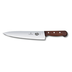 Нож кухонный Victorinox Rosewood, разделочный, 250мм, заточка прямая, стальной, коричневый [5.2000.25g]