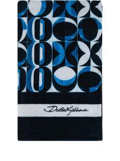 Dolce & Gabbana пляжное полотенце с геометричным принтом