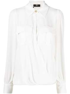 Elisabetta Franchi рубашка с эполетами