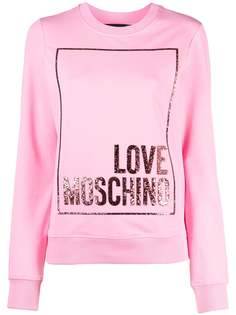 Love Moschino толстовка с логотипом
