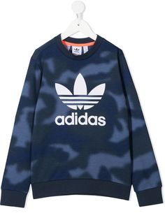 adidas Kids камуфляжный джемпер с логотипом