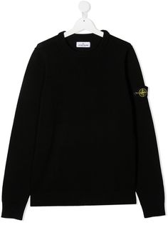 Stone Island Junior джемпер с нашивкой-логотипом