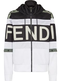 Fendi худи на молнии с логотипом