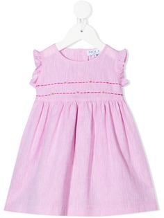 Siola платье с декоративной строчкой и оборками