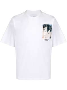 Yoshiokubo футболка Sharaku с нашивкой