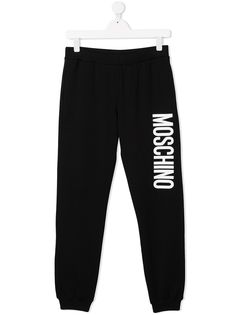 Moschino Kids спортивные брюки с логотипом