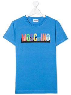 Moschino Kids футболка с логотипом