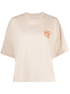 LOEWE футболка с короткими рукавами и вышитым логотипом