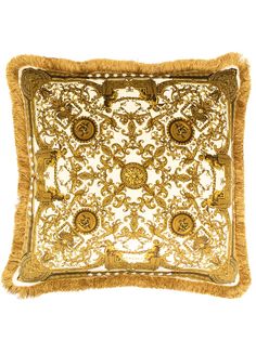 Versace Home Baroque print pillow