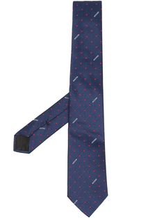 Moschino галстук с вышитым логотипом