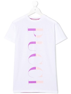 Emilio Pucci Junior платье-футболка с логотипом