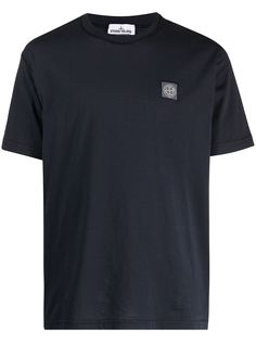 Stone Island футболка с нашивкой-логотипом