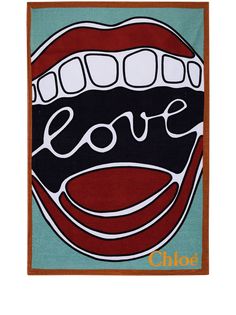 Chloé пляжное полотенце Love Chloe