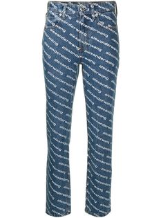 Alexander Wang джинсы с логотипом