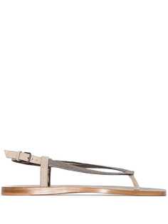 Brunello Cucinelli декорированные сандалии