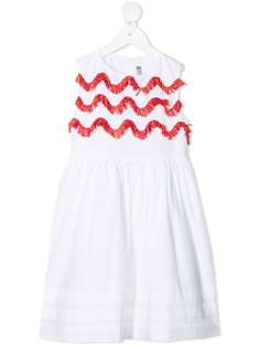 Il Gufo платье без рукавов с бахромой