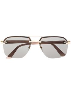 Cartier Eyewear солнцезащитные очки-авиаторы C Dècor