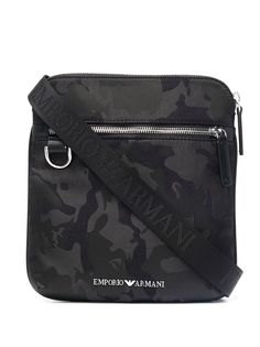 Emporio Armani сумка-мессенджер с камуфляжным узором