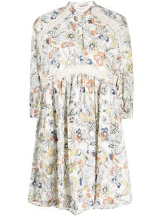 Ermanno Ermanno платье-рубашка с цветочным принтом