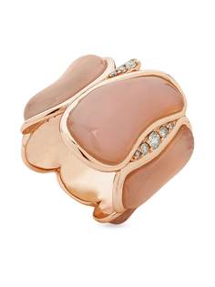 Fernando Jorge кольцо Figlia из розового золота с розовым кварцем и бриллиантами