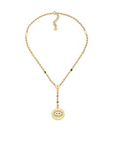 BUDDHA MAMA колье Evil Eye из желтого золота с бриллиантом