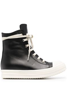 Rick Owens высокие кроссовки на шнуровке