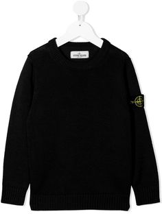 Stone Island Junior джемпер с нашивкой-логотипом