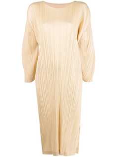 Pleats Please Issey Miyake плиссированное платье миди