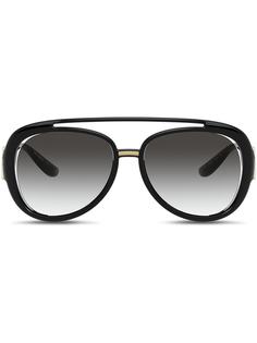 Dolce & Gabbana Eyewear солнцезащитные очки-авиаторы с монограммой