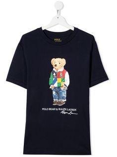 Ralph Lauren Kids футболка с принтом Polo Bear