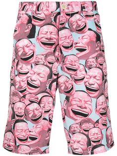 Comme Des Garçons Shirt шорты с принтом Laughter