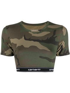 Carhartt WIP укороченный топ с камуфляжным принтом