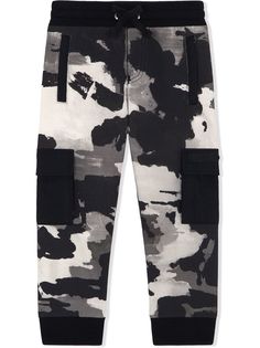 Dolce & Gabbana Kids спортивные брюки с камуфляжным принтом