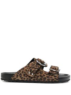 Pierre Hardy сандалии с леопардовым принтом