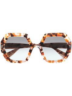 GIGI STUDIOS солнцезащитные очки Orchid черепаховой расцветки