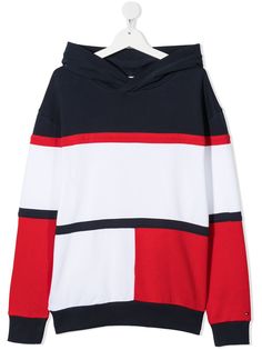 Tommy Hilfiger Junior худи в стиле колор-блок