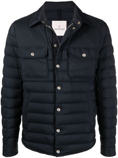 Moncler дутая куртка-рубашка