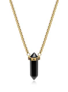 Nialaya Jewelry колье с подвеской и кристаллами