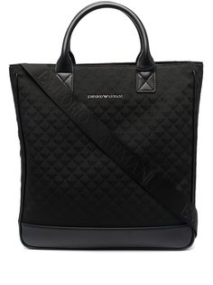 Emporio Armani стеганая сумка-тоут с логотипом