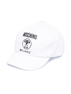 Moschino Kids бейсболка с принтом Double Question Mark