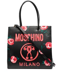 Moschino сумка-тоут с логотипом Double Question Mark