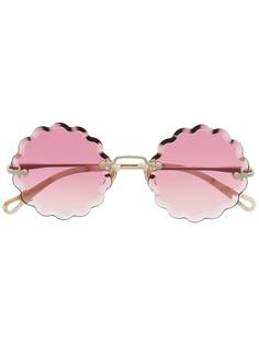 Chloé Eyewear солнцезащитные очки Rosie в круглой оправе