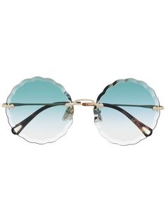 Chloé Eyewear солнцезащитные очки Rosie в круглой оправе