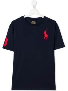 Ralph Lauren Kids футболка с вышивкой Big Pony