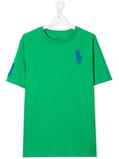 Ralph Lauren Kids футболка с вышивкой Polo Pony