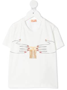 Elisabetta Franchi La Mia Bambina декорированная футболка